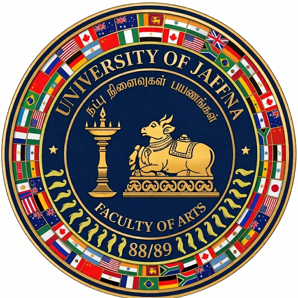 University of Jaffna Faculty of Arts 88/89 Logo
